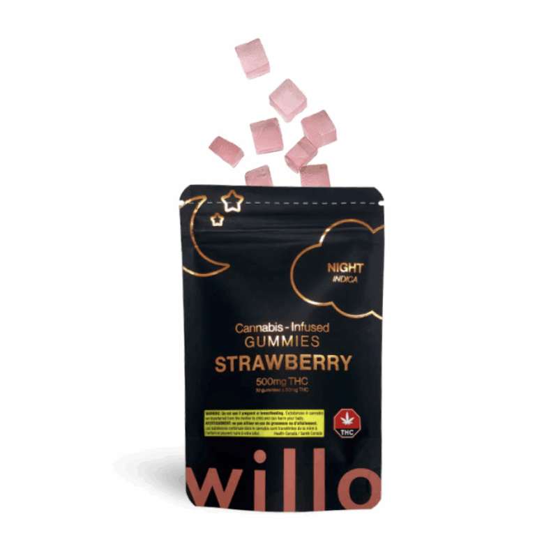Willo 500mg THC Gummies - Strawberry
